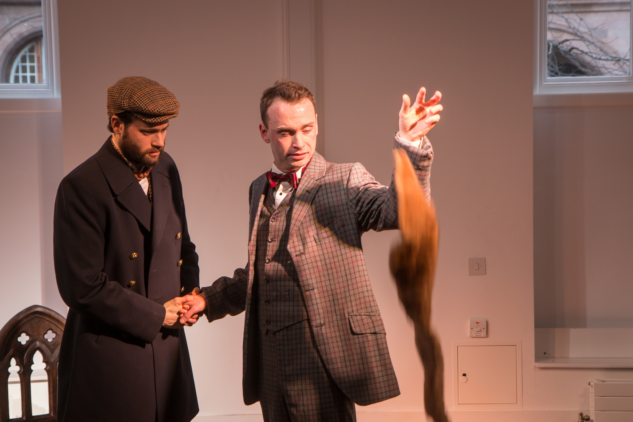 GARETH GEORGE AS NEWMAN AND DAN WALLACE AS KITTY HEARTSTONE (LEFT TO RIGHT)