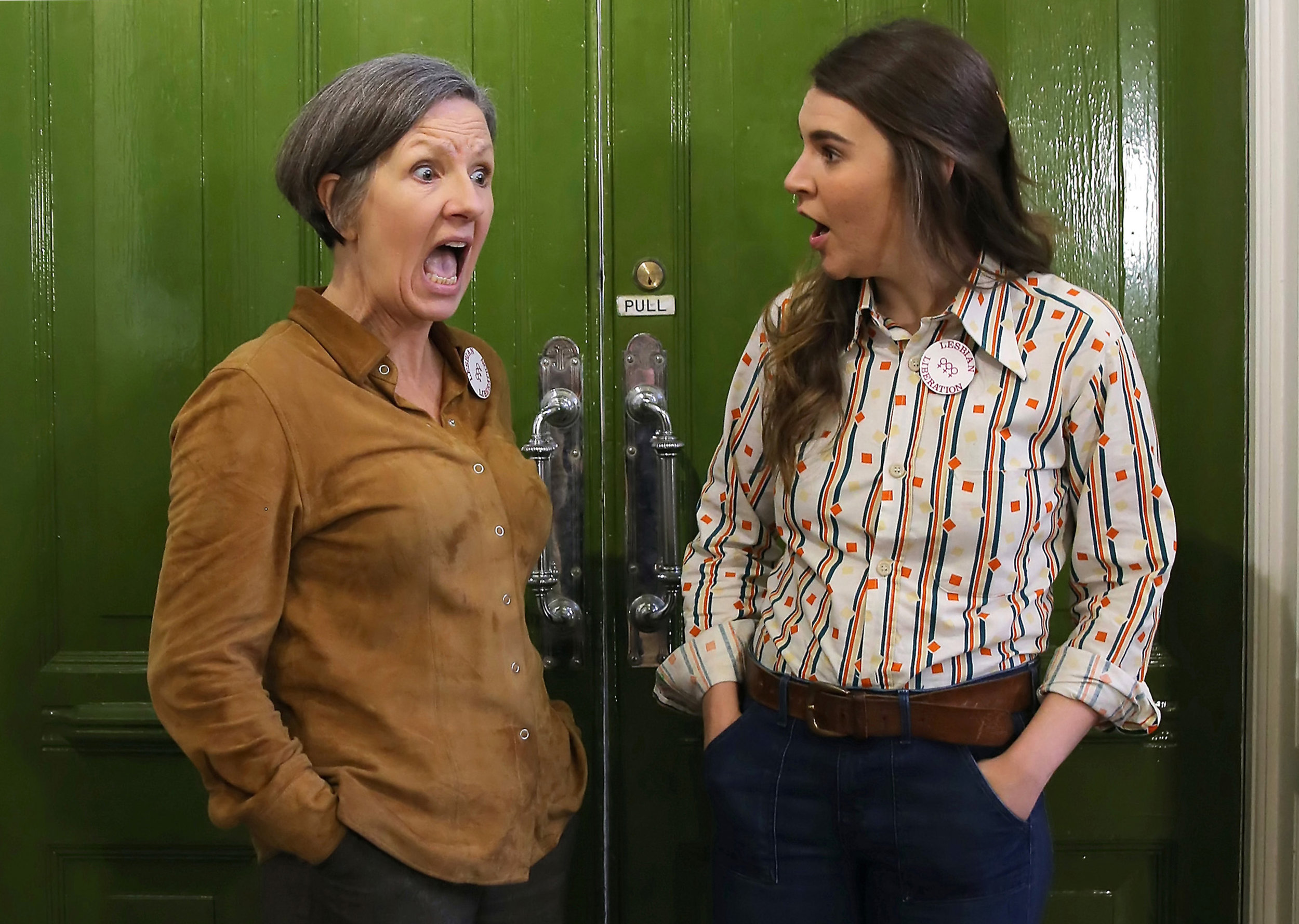 JUDY HOLT AS MO AND EMILY SPOWAGE AS MARY WINTER (LEFT TO RIGHT) PHOTO: SHAY ROWAN