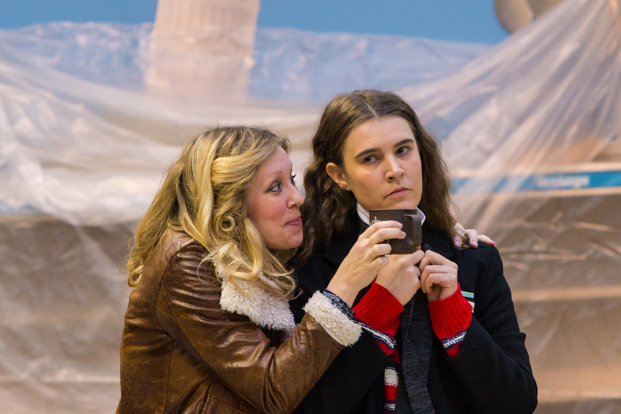 EMILY HEYWORTH AS SUSAN AND EMILY SPOWAGE AS MARY WINTER (LEFT TO RIGHT). PHOTO: NICOLAS CHINARDET