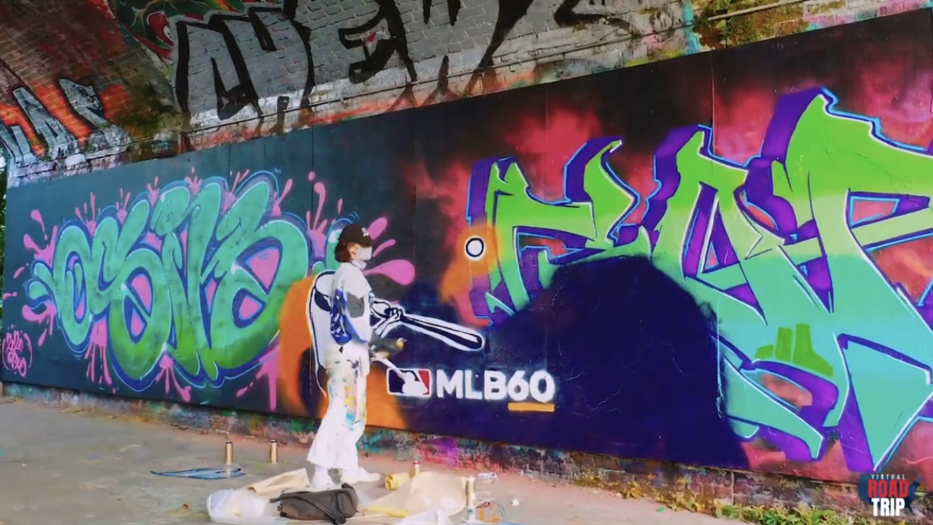 Major League Baseball mural