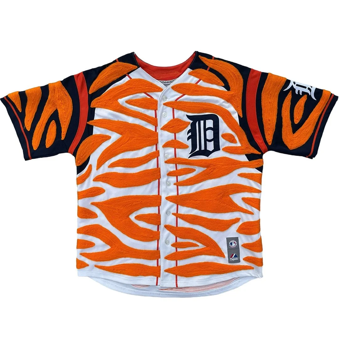 Tiger Stripe Detroit Tigers Jersey — Dos Jefes Garments