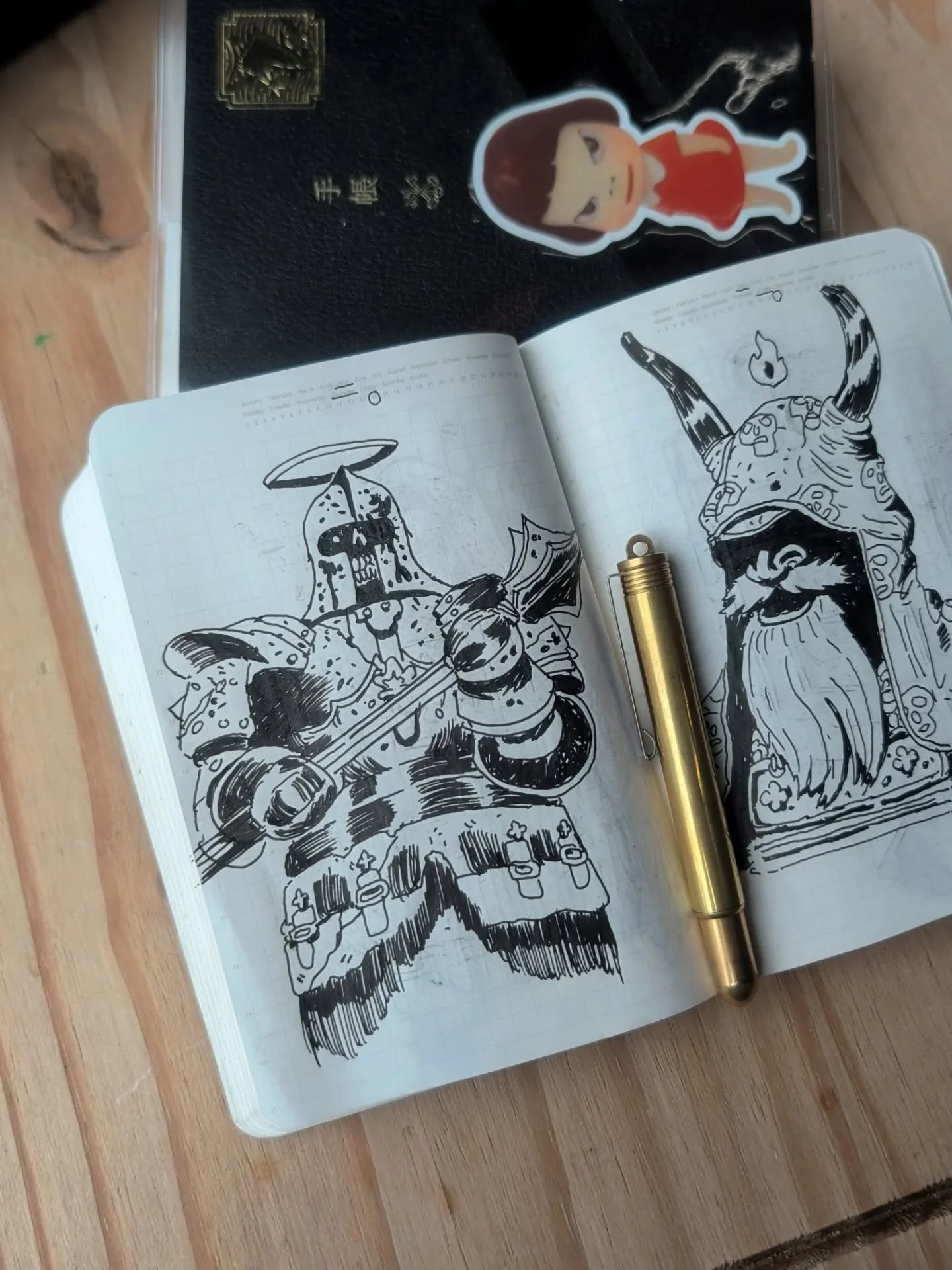 Random selection of pages from my 365 days notebook. All the details and materials on the last picture 👌🏽