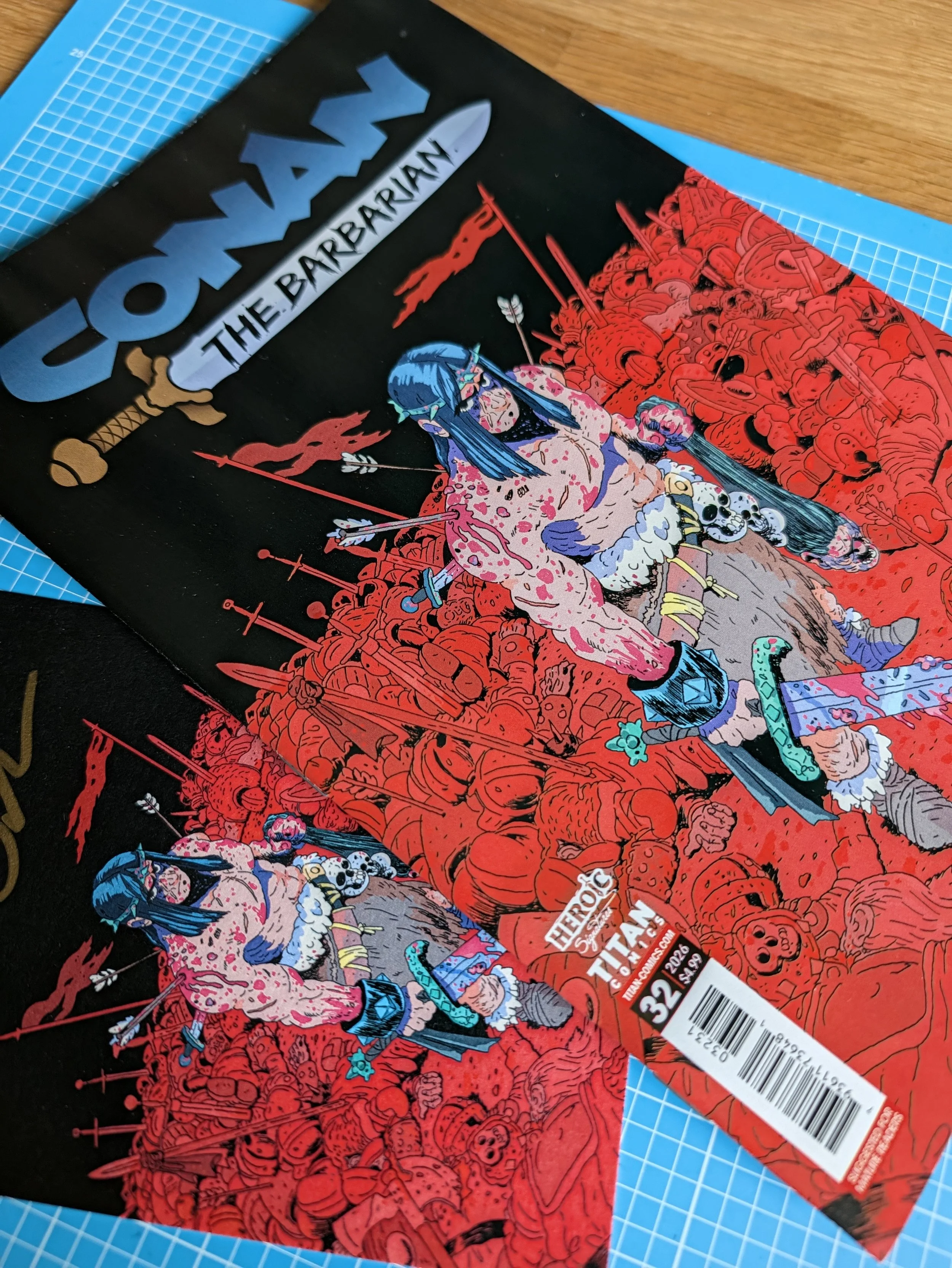 Conan the Barbarian - Crom cover signed