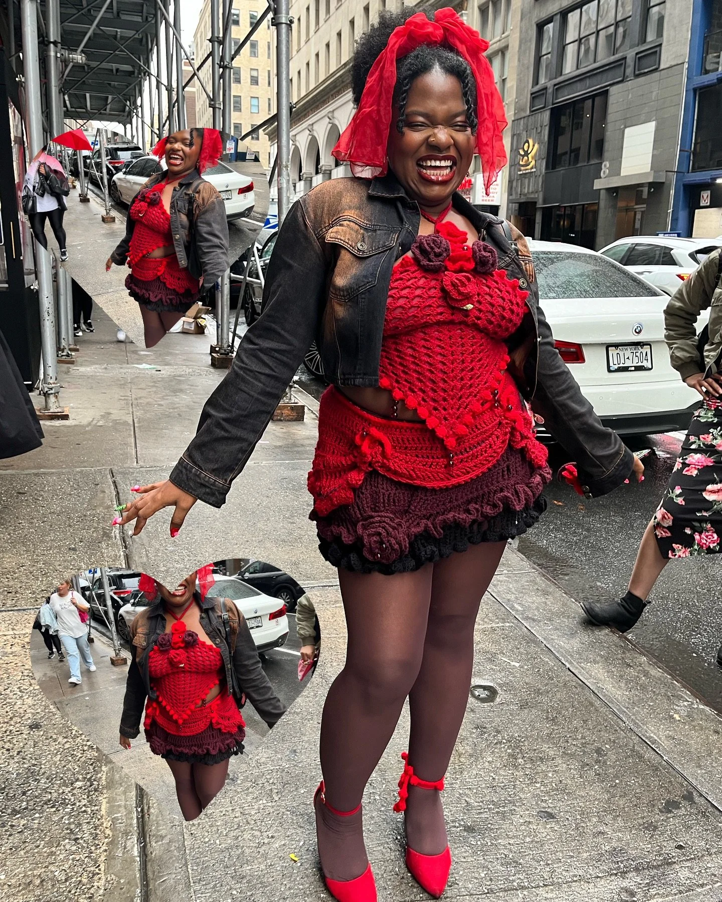 Debuting my matching set outfit that I made for my birthday! In total it took about a full 2 weeks to make and I love it! 

#crochet #originaldesign #nyc #artistsofinstagram