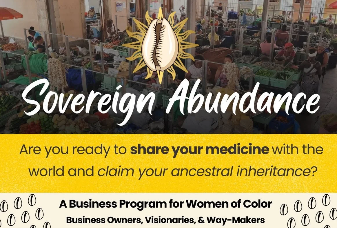 The year long journey starts May 9th 💖

A BUSINESS PROGRAM FOR WOMEN OF COLOR 🌀 

This is about sustainability, inheritance reclamation, abundance, prosperity, wealth, sisterhood, community, and lots of moneyyyyyyyyy.

The world needs your medicine