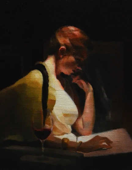 Color Study for Reading Margaret Fuller