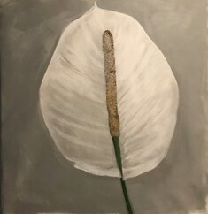 Acrylic on canvas, Lily, 4'x4'.JPEG
