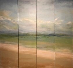 Acrylic on canvas beachscape, 8'x8'.jpeg