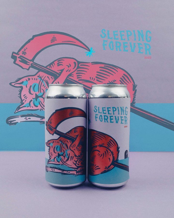 🐈🌿 👁 6th ANNIVERSARY RELEASE TIME👁 🌿🐈 

⁠This April 26th for our 6th Anniversary will be the release of ⁠Sleeping Forever 🐈🗡💜

Sleeping Forever is our Anniversary Imperial Stout. Brewed fresh and packaged with a small portion of 12 month old