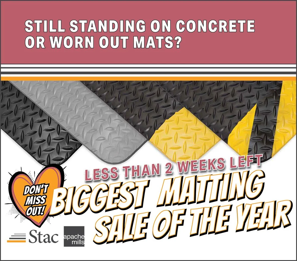 Less than 2 weeks left to save on Anti-Fatigue Mats