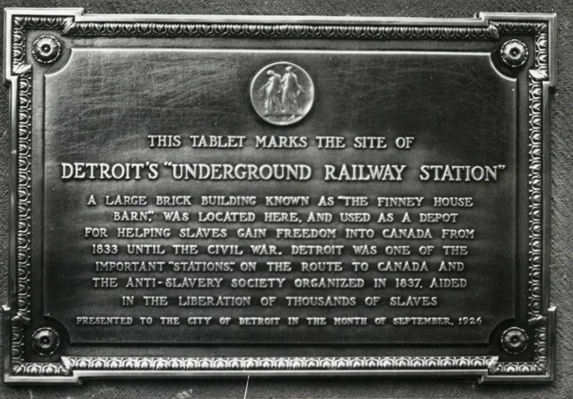 There were many Underground Railroad sites in and around Detroit, Michigan. One famous hiding spot was Finney’s Barn near the corner of Griswald and State Streets. It is said that while the slave hunter’s were enjoying themselves in the hotel, the freedom seekers were hiding in the barn only a few feet away!