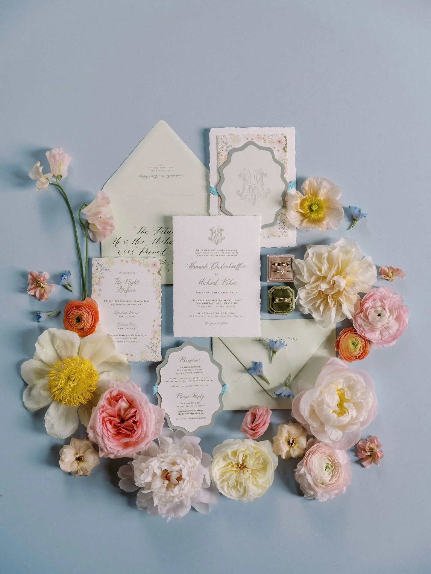 The first glimpse of Hannah &amp; Michael's wedding day was held in paper and ink. But&nbsp;long before the celebration began that afternoon, the in-between moments quietly defined it.

The&nbsp;morning&nbsp;was&nbsp;spent without rush.&nbsp;Time&nbs