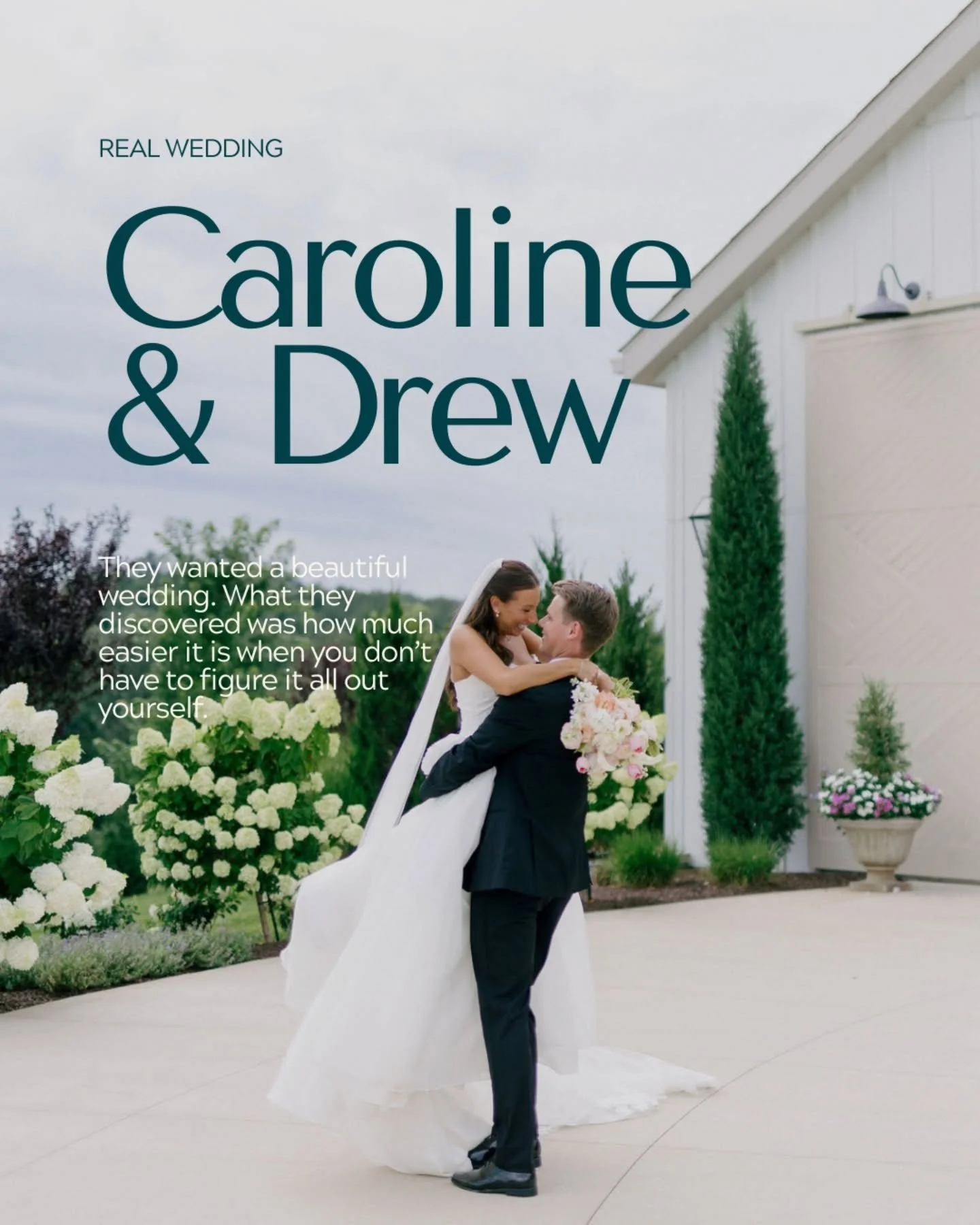 Caroline found me on Instagram and immediately fell in love with my work. But more importantly, when we spoke, she felt heard. That connection was enough for her to know that she didn't need to keep looking for a planner. 

Her and her mom were still