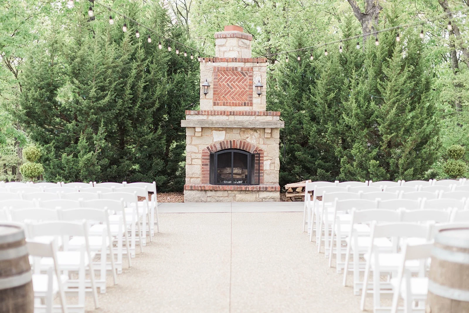 Wedding ceremony venue at Silver Oaks Chateau in St Louis MO