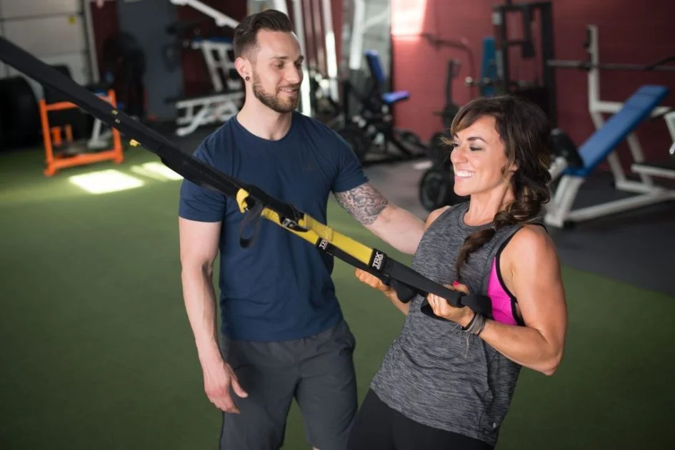 trx row girl smiling