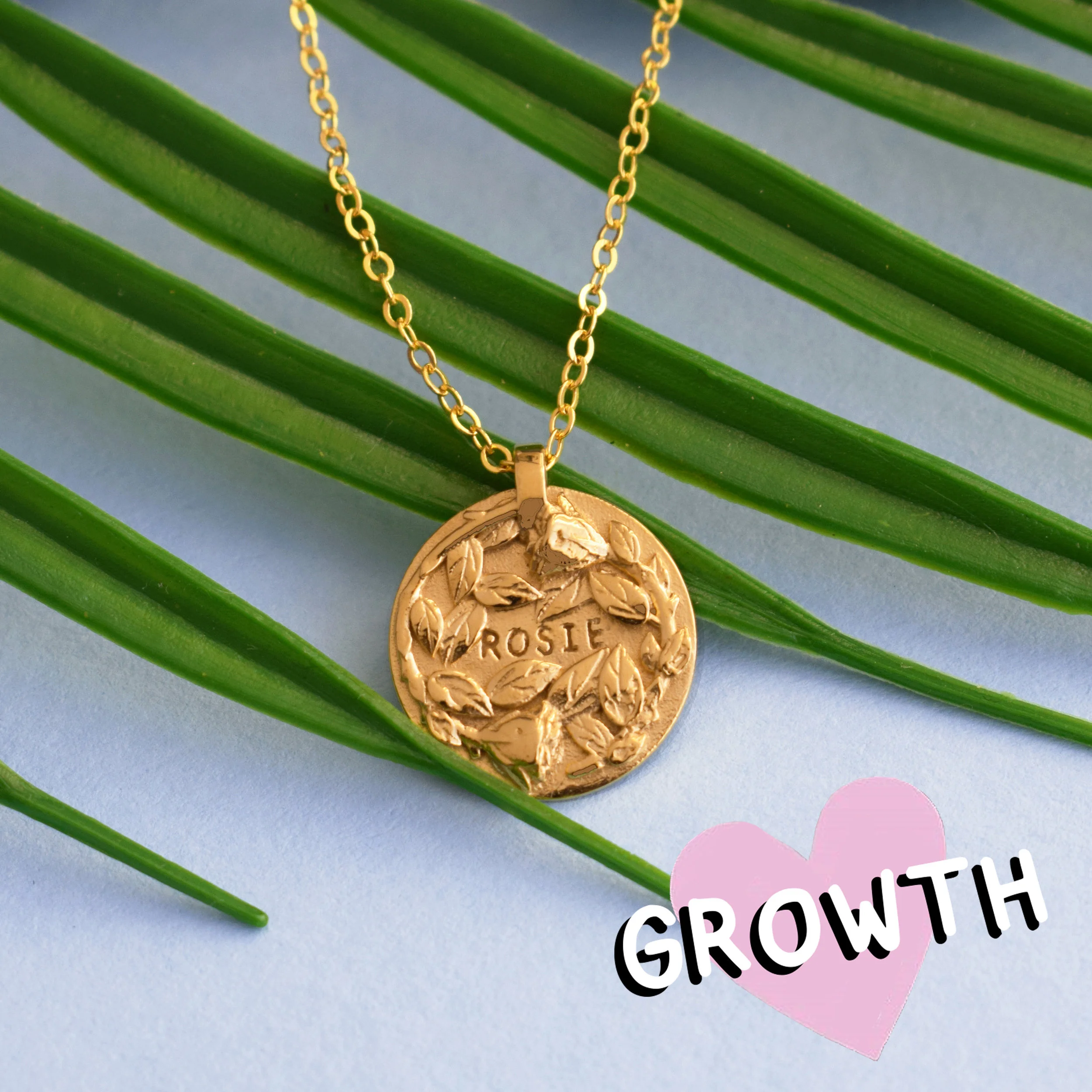 Growth Charm Personalised Necklace 