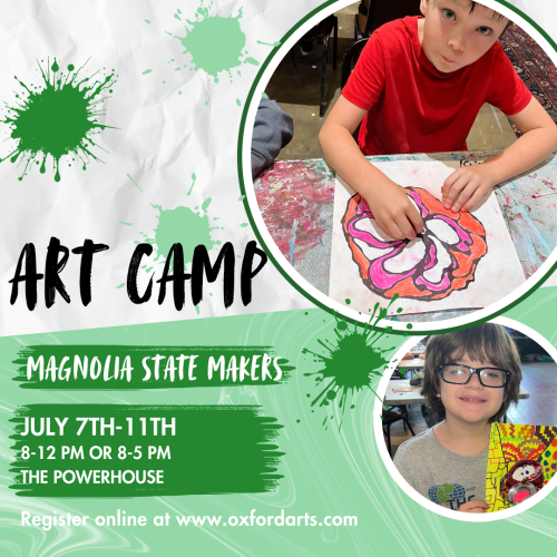 Magnolia State Makers Art Camp at the Powerhouse