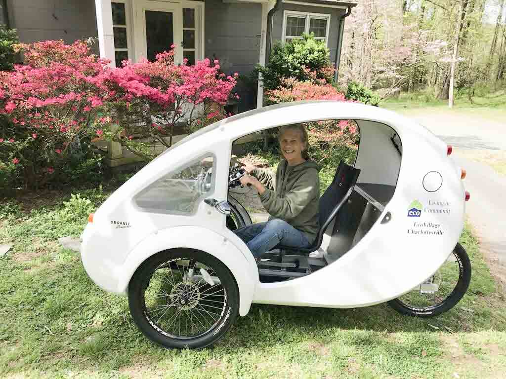 The ELF, a pedal and solar powered vehicle, is part of the bicycle share program. Our team member Dave Redding is on the board of Community Bikes. Learn more about the bicycle share partnership with Community Bikes here.
