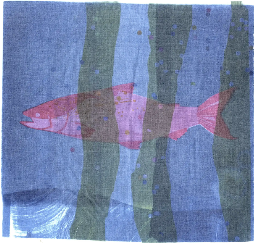 Fabric Printing - Dye sublimation with Blue Roll Printmaking