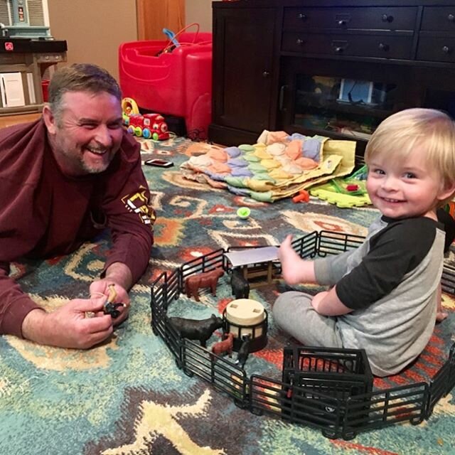 Big Country Toys = Happy Boys! Thank you sweet friends! ❤️ #kingsriverdoodles #bigcountrytoys #likefatherlikeson #myloves