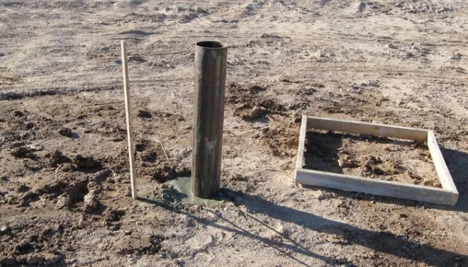 Installed surface casing