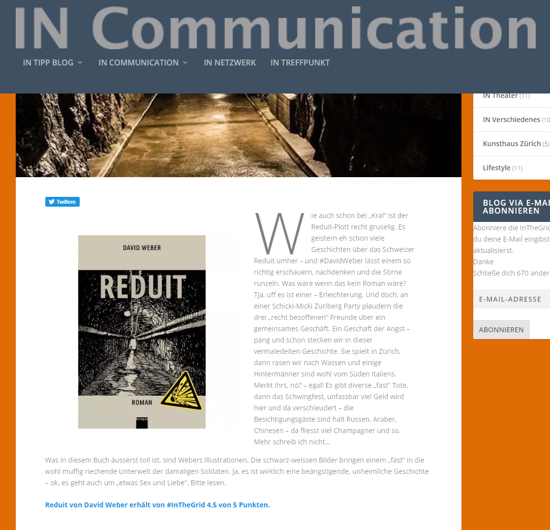 In-Tipp: Reduit von David Weber