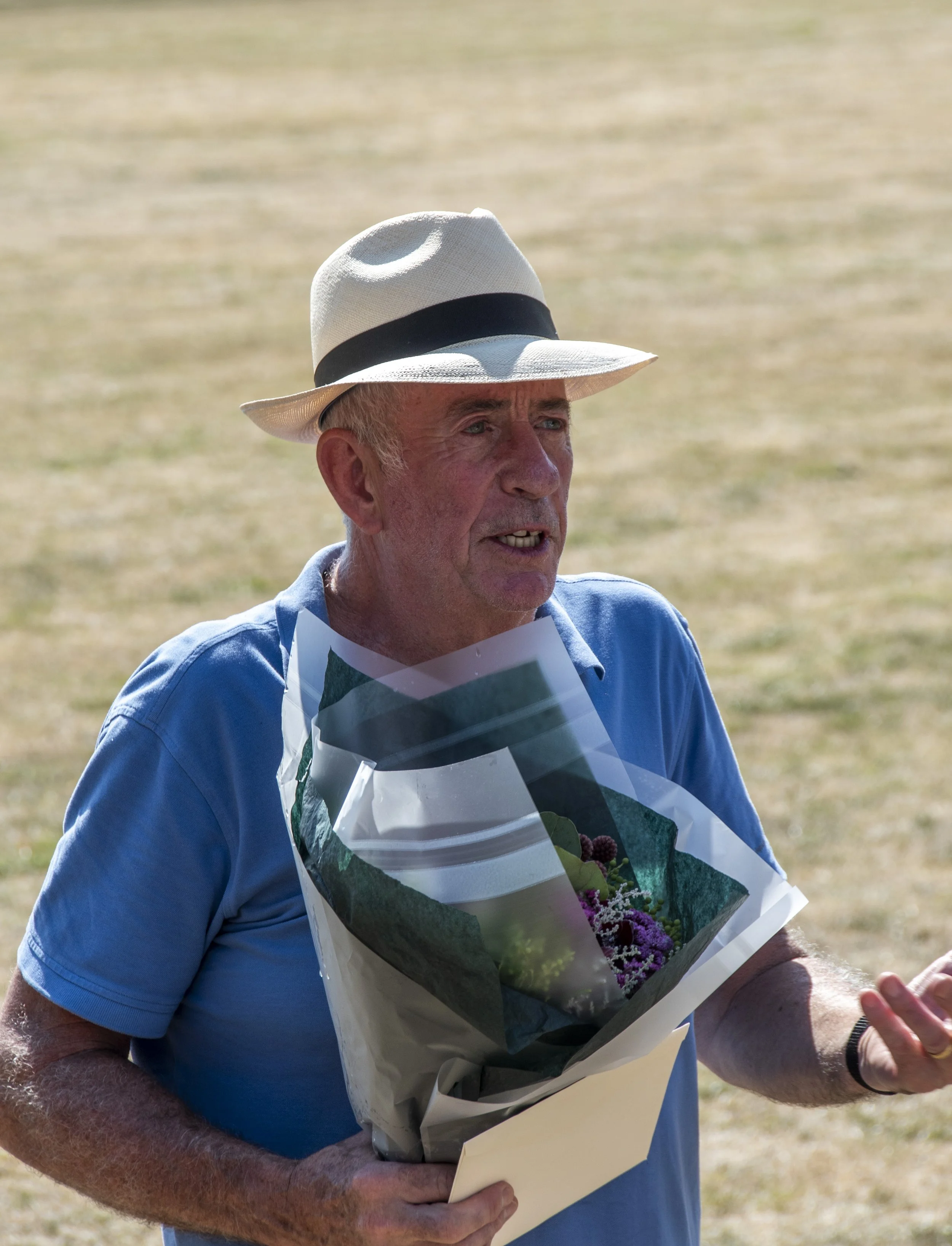 Michael Berry - what a lovely man. Telling us what a pleasure it was for him to know that young people had started their careers in the Police at what is now his home.