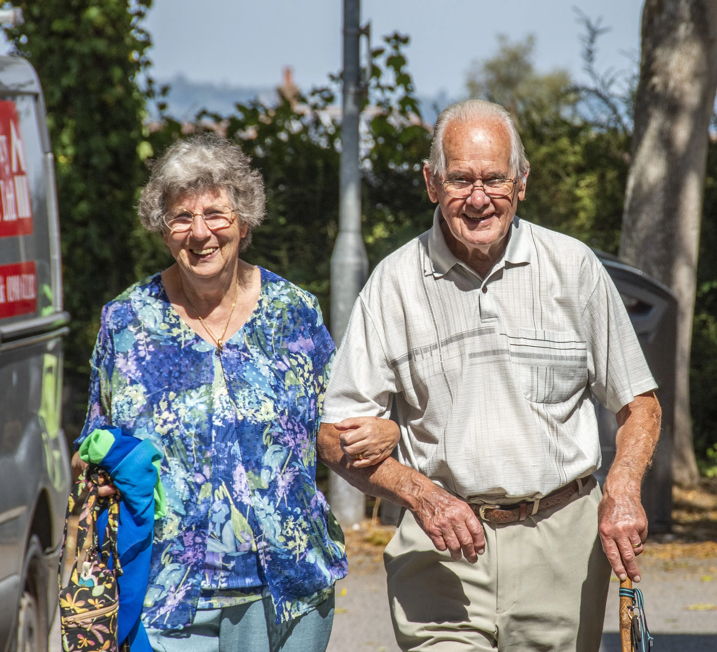 Jack & Cynthia Law. Jack is looking good for someone who is 90 years old