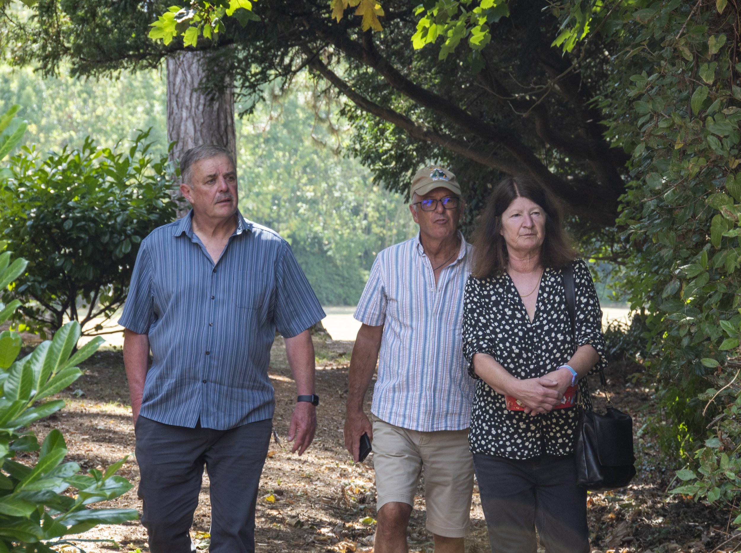 Phil Day with wife Elaine and Dave Harper