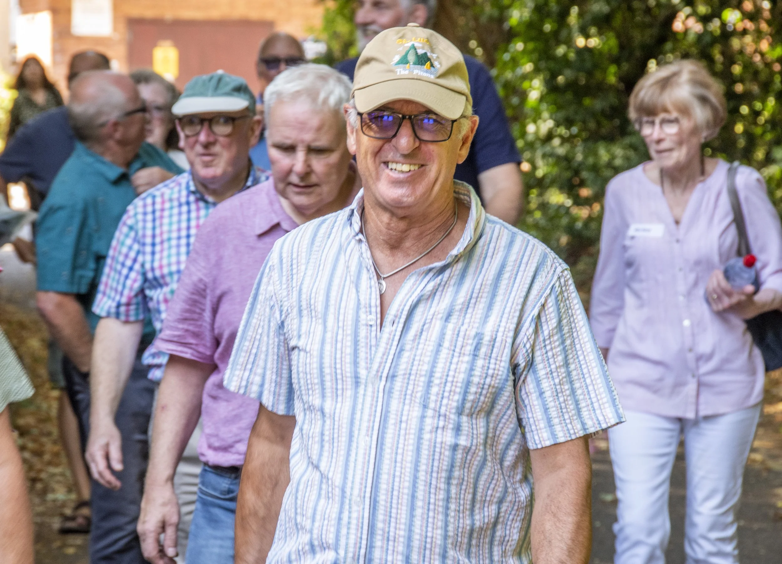 Left to right: Nigel (Alison's husband), Wilf, Dave H and Alison