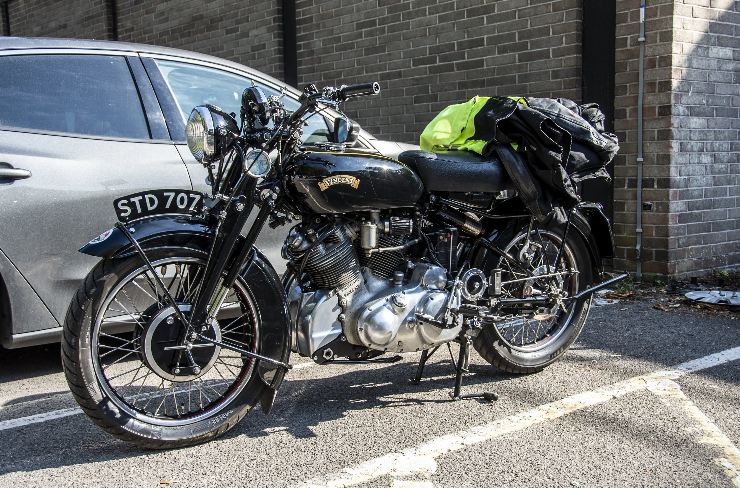 Andy's beautiful 'Vincent' motorcycle
