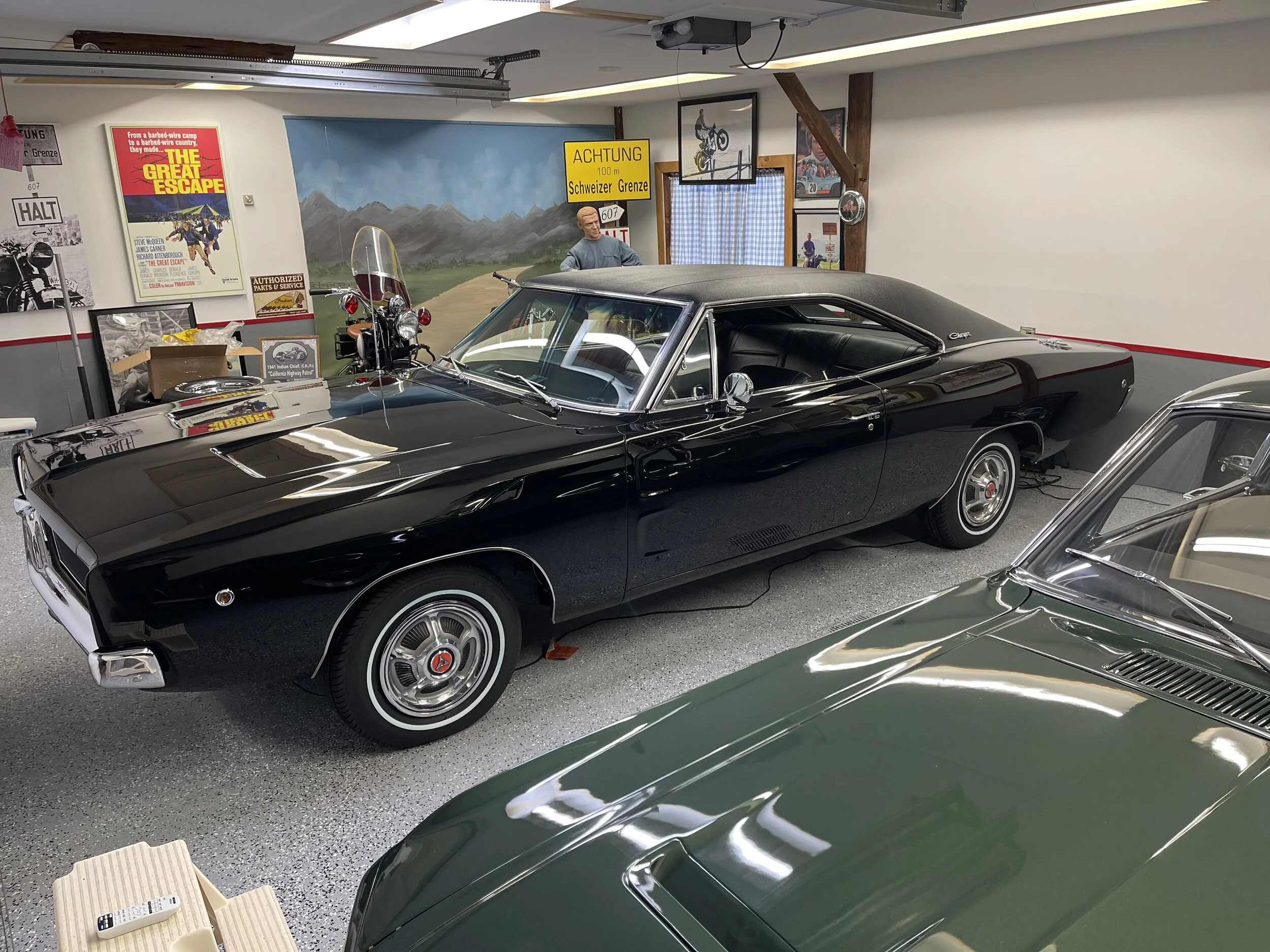 Updated pics of the Charger with the movie correct steel wheels and full mag type hub caps. We have extras!