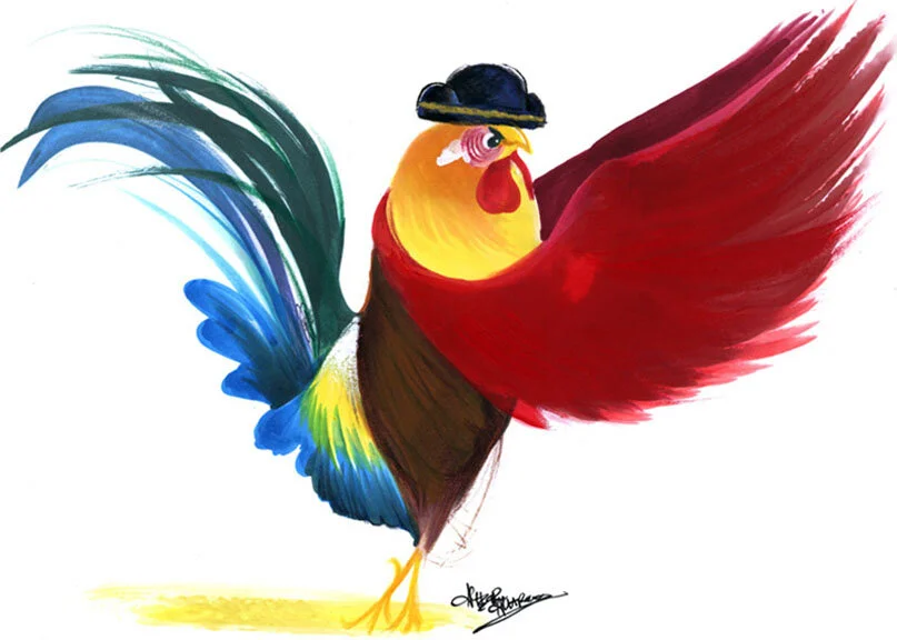 Amber-Alvarez-Art-Birds-in-hats-Rooster-Matador-FW.jpg
