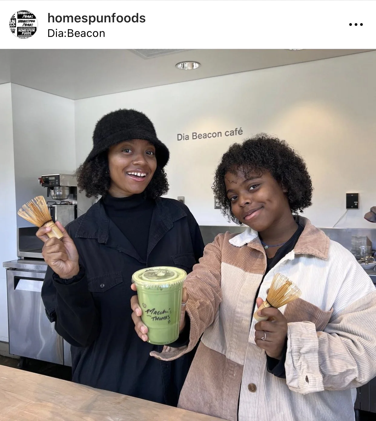 Matcha Thomas at Dia Beacon with Homespun Foods