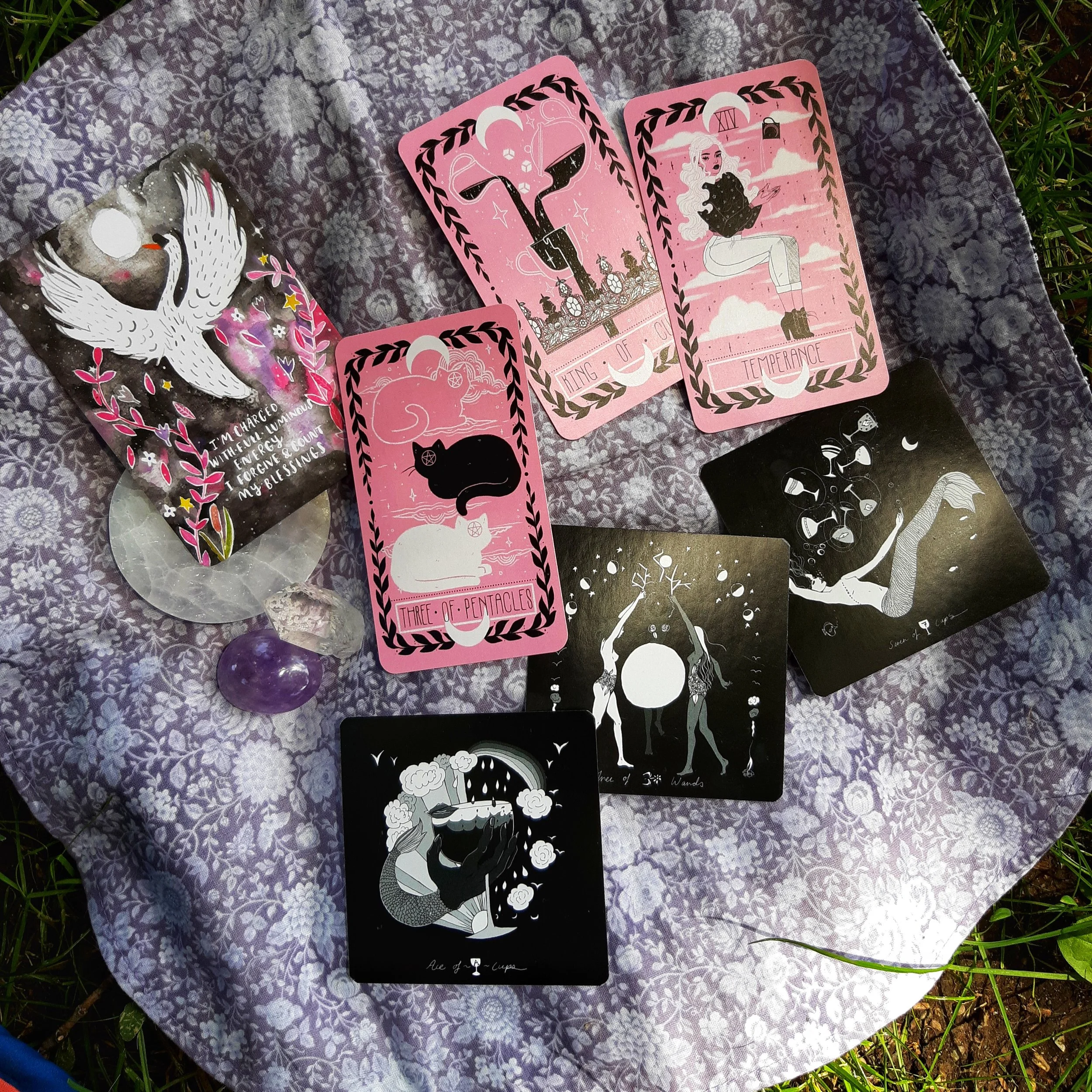 Dark Days Tarot and Lovely Omens Tarot
