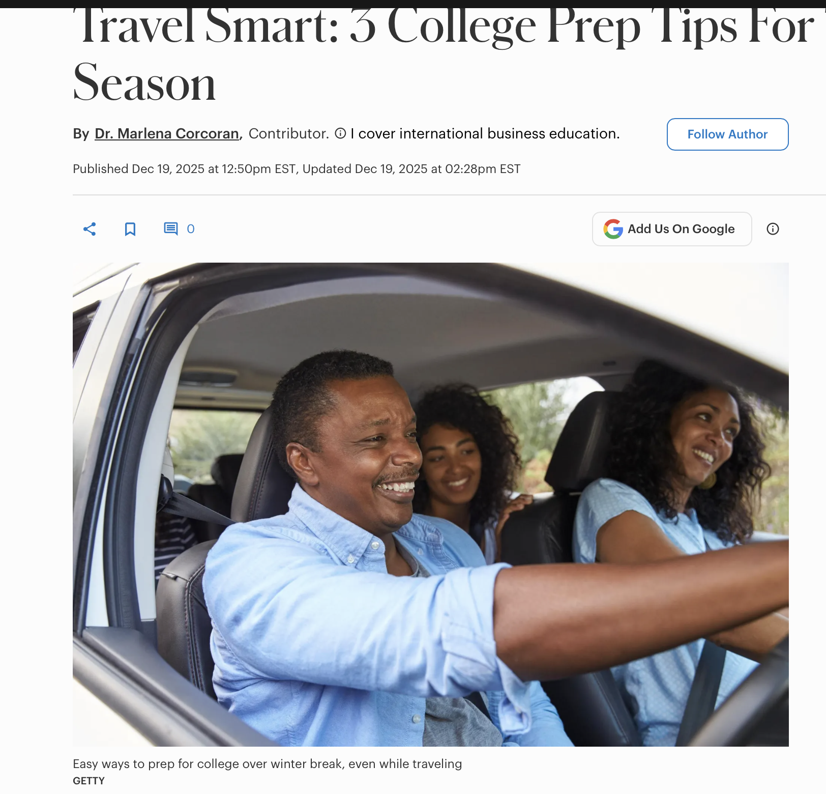 Travel Smart: 3 College Prep Tips for the Holiday Season