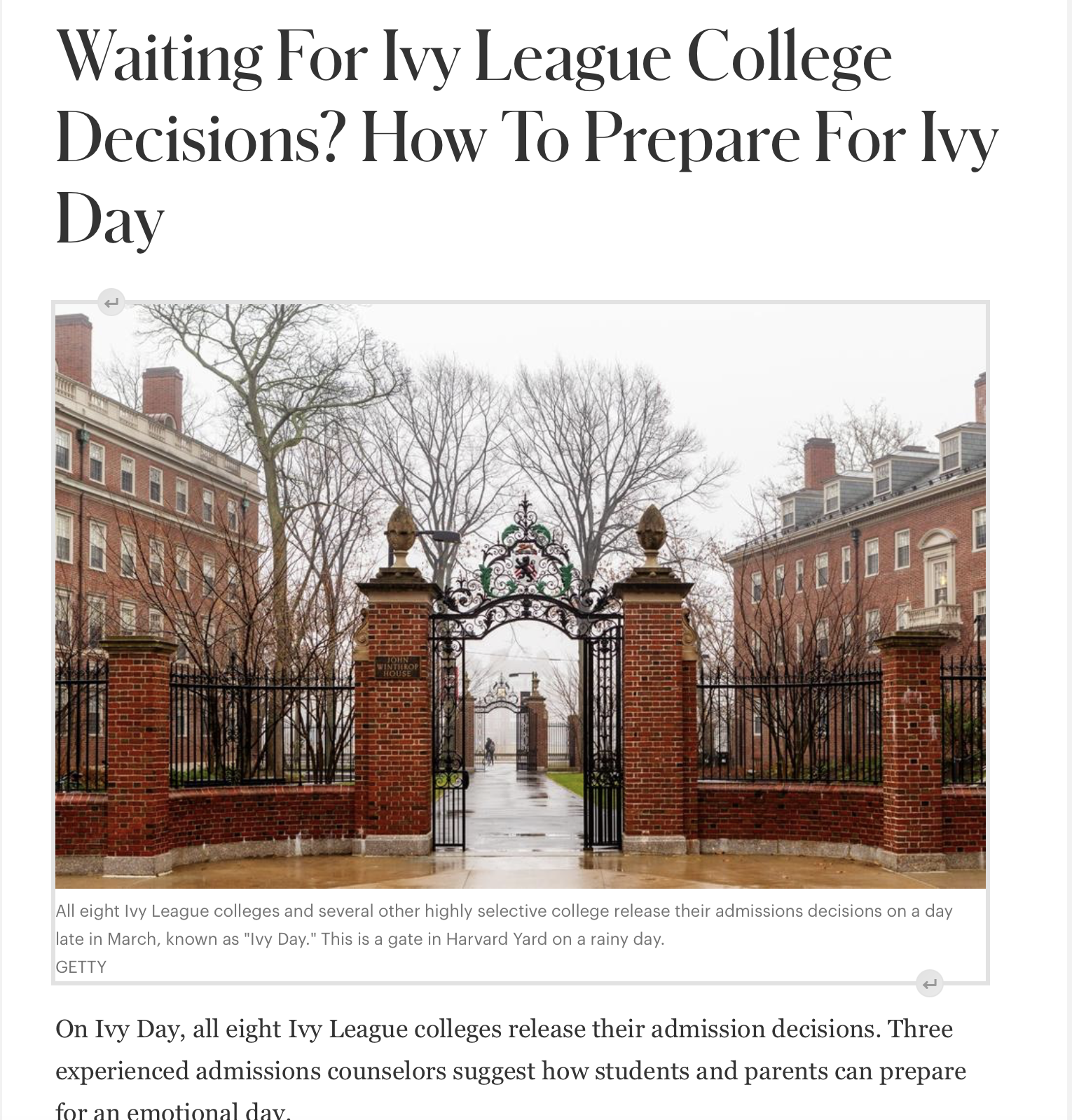 3 Top Admissions Counselors’ Advice on How to Prepare for Ivy Day