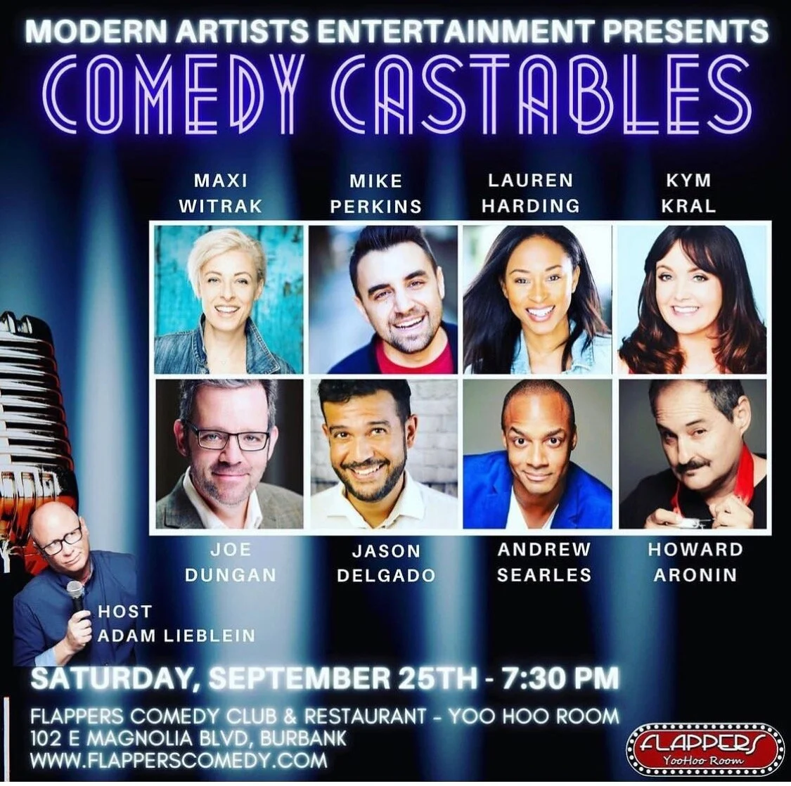 Modern Artists Presents Comedy Castables at Flappers Comedy Club 