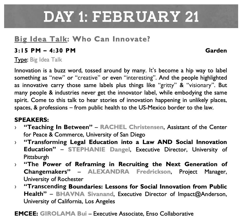 Ashoka U Exchange Conference 2019