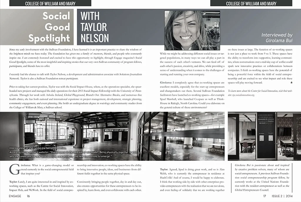 Engage Magazine: Social Good Spotlight