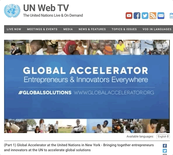 Global Accelerator: Bringing Together Entrepreneurs and the United Nations