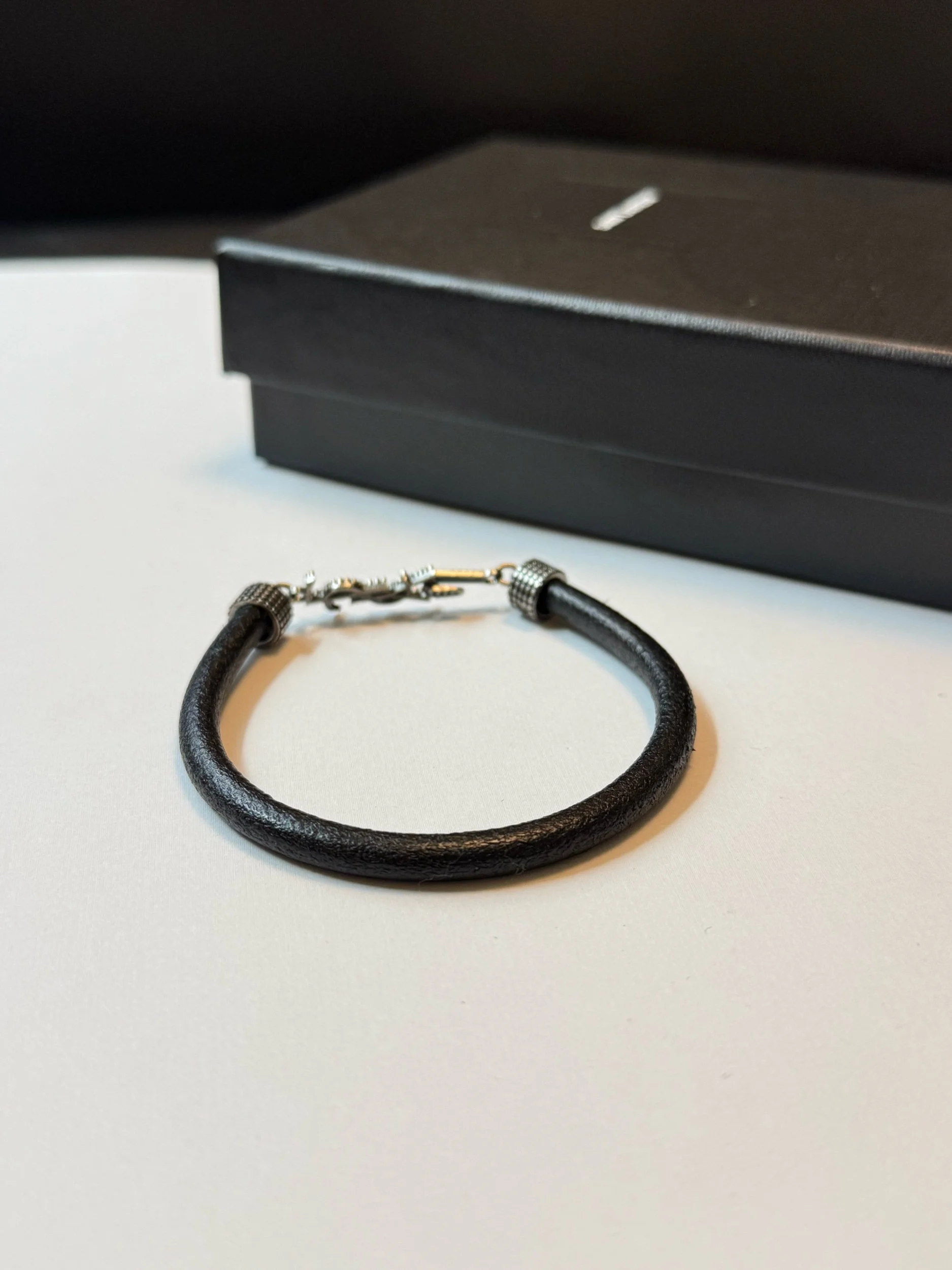 Saint Laurent Paris Wide Cuff Bracelet