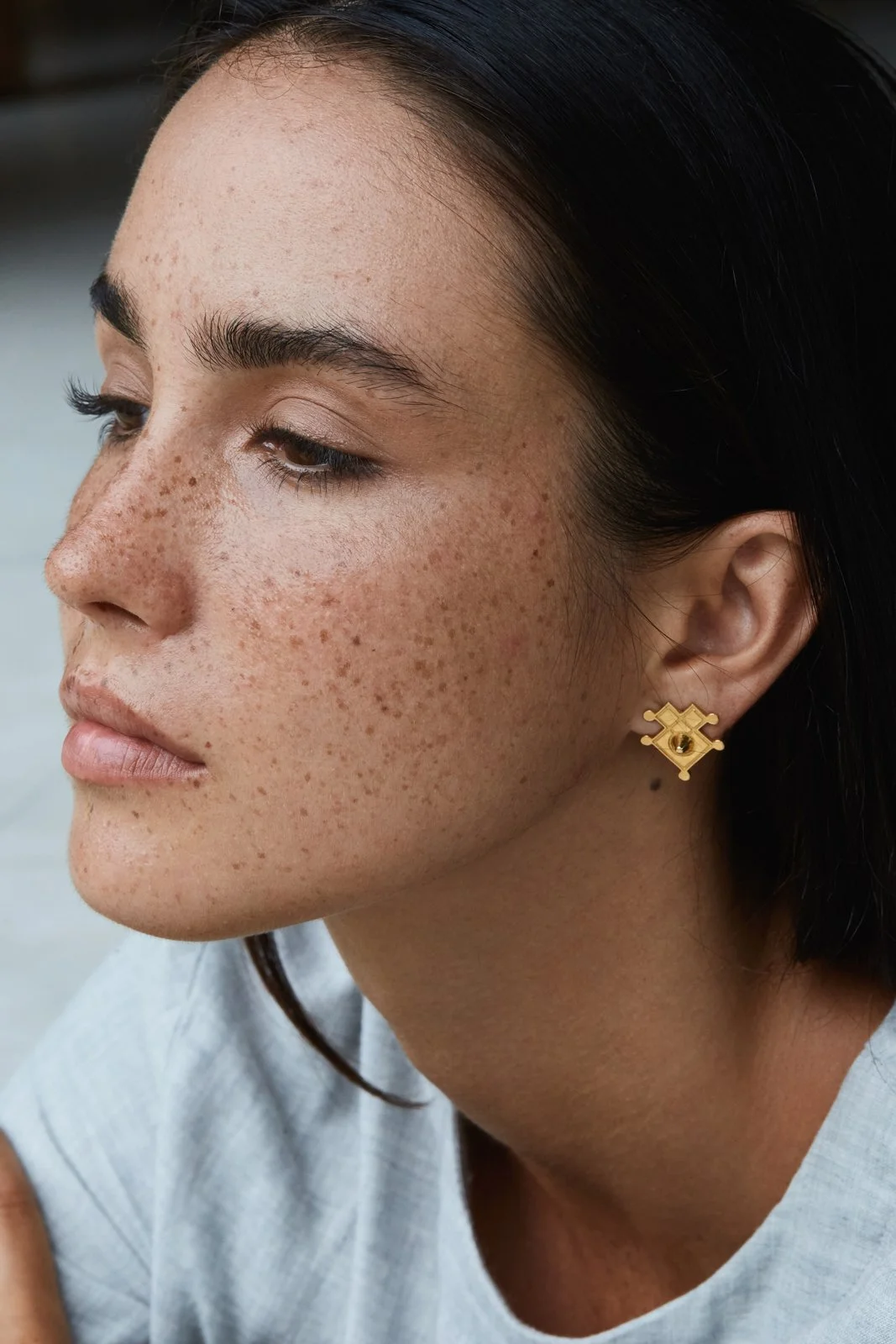Matriarch Stud 22k Gold Plated