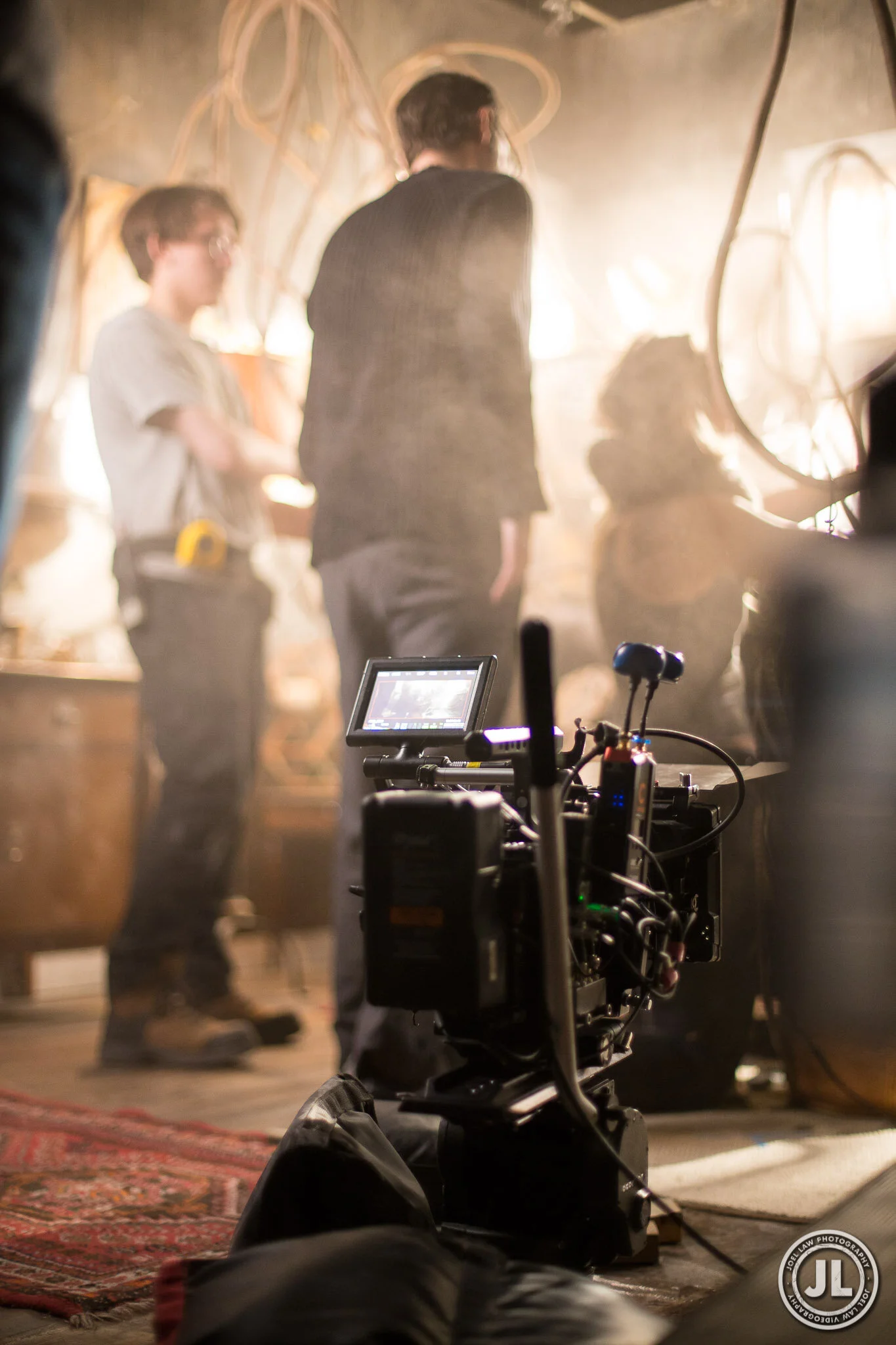 Woodman behind the scene