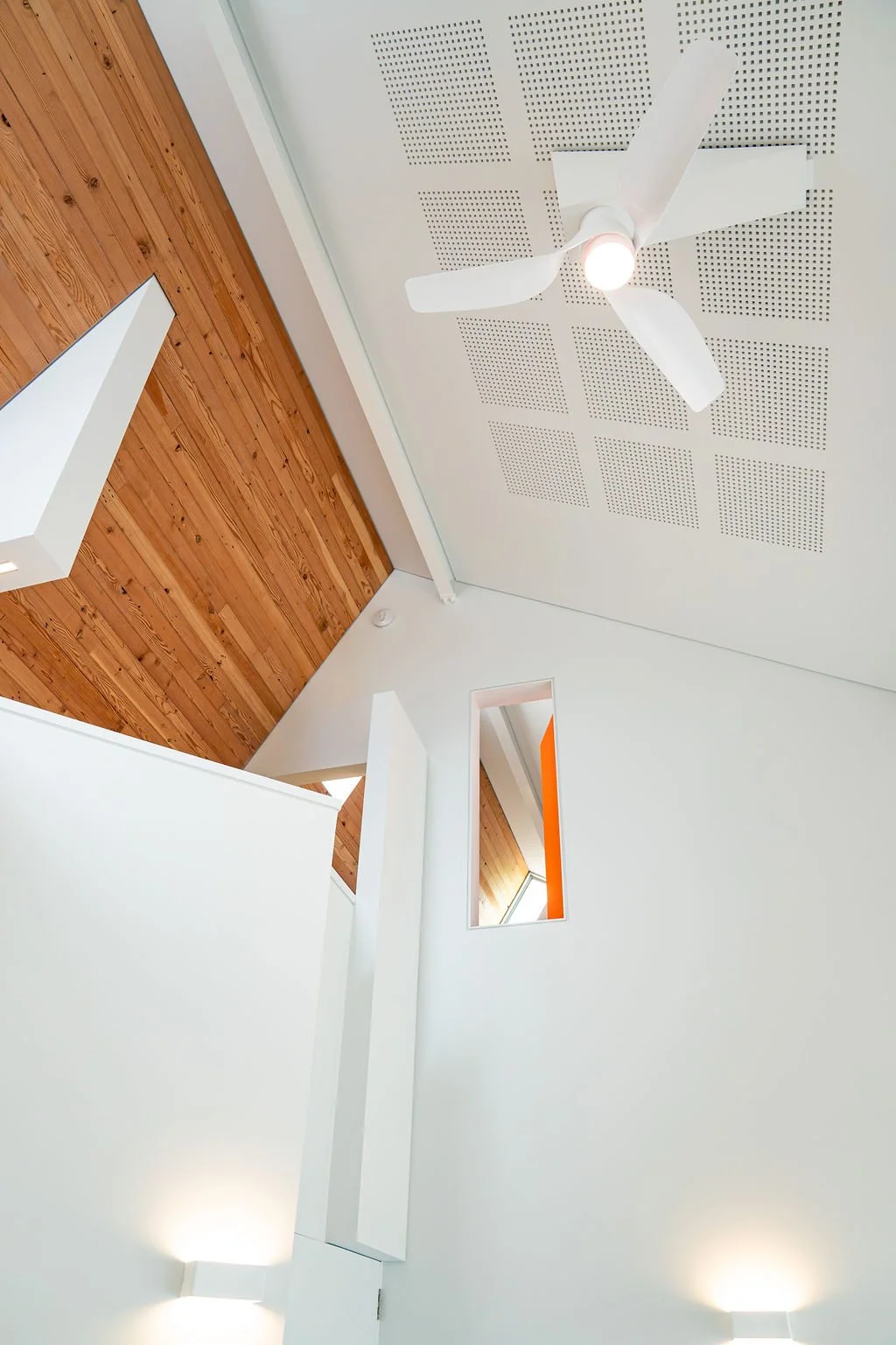  Looking up from the lounge to the quiet room 