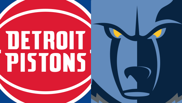 Pistons and Grizzlies logos