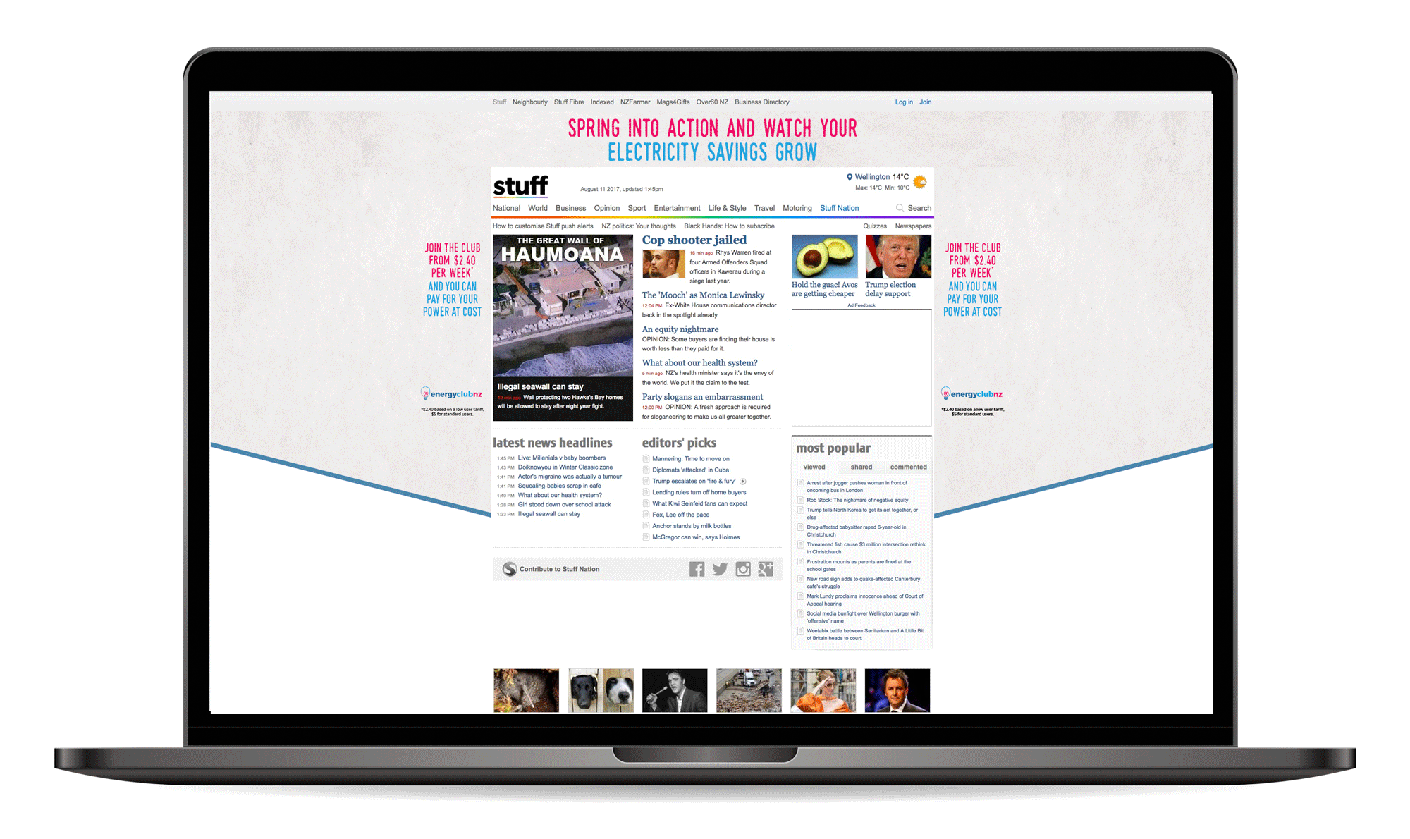   Stuff NZ  Creative Director - Kyle Morris Senior Designer - Dan Sulit Brand Executive - Brittany Stratford 