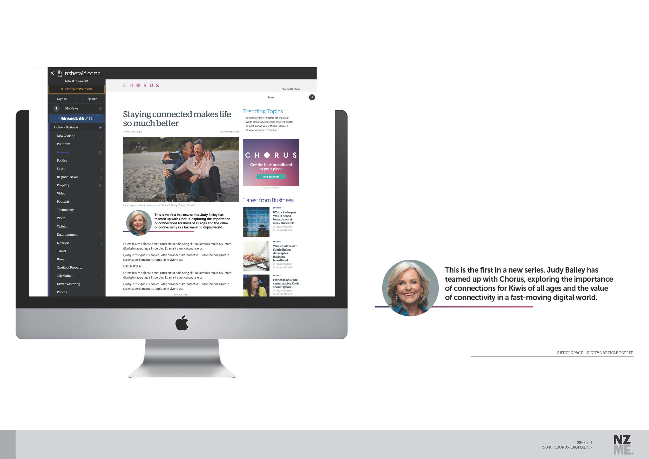    NZME Freelance Designer - Dan Sulit Creative Director - Graham Dolan 