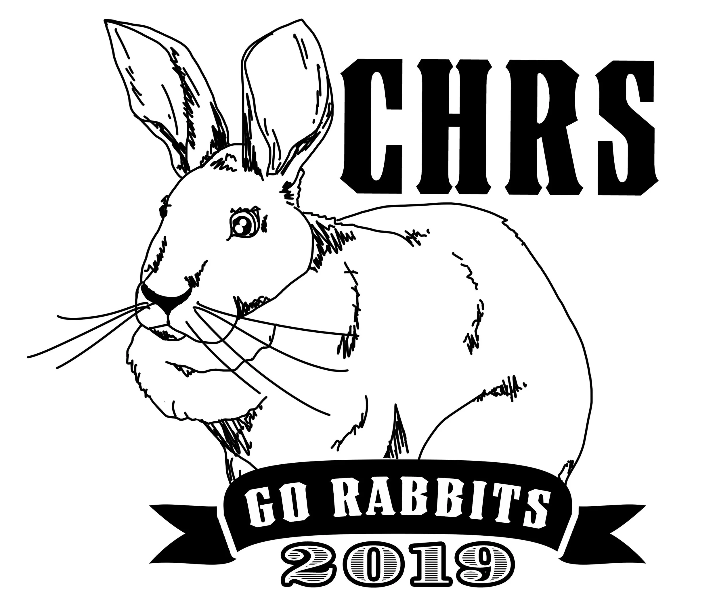 Tshirt Design for Colorado House Rabbit Society's 2019 Spring Fling