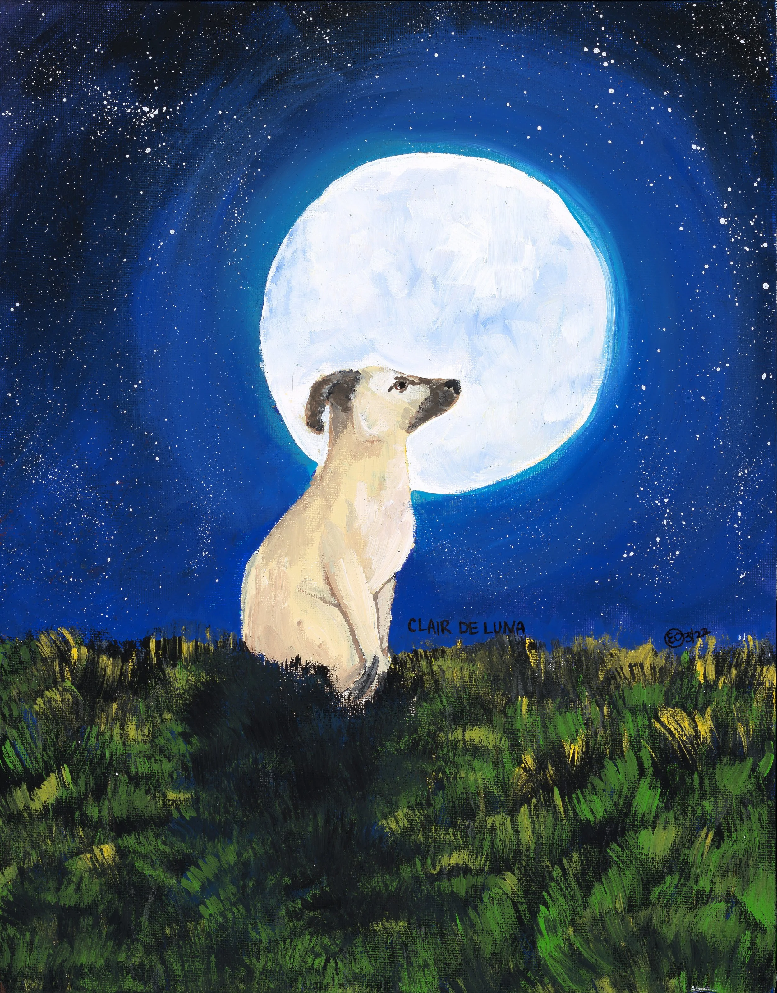 Clair de Luna - Custom Pet Painting